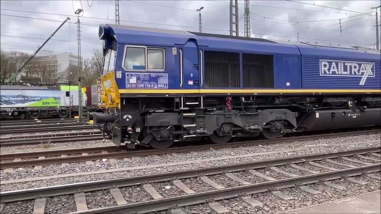 Aachen West kurzes Trainspotting, Class 66, Traxx, Vectron, Güterzüge