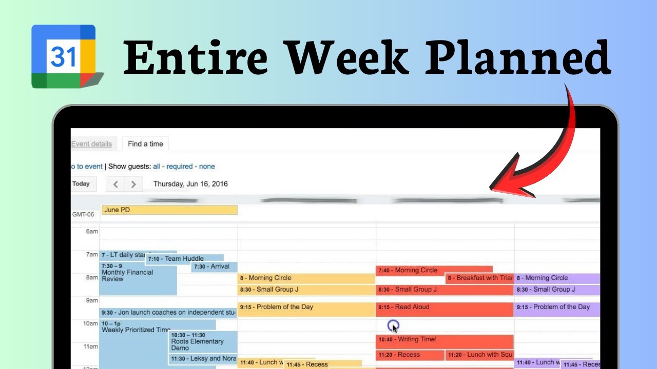 How to make a week long event on Google Calendar
