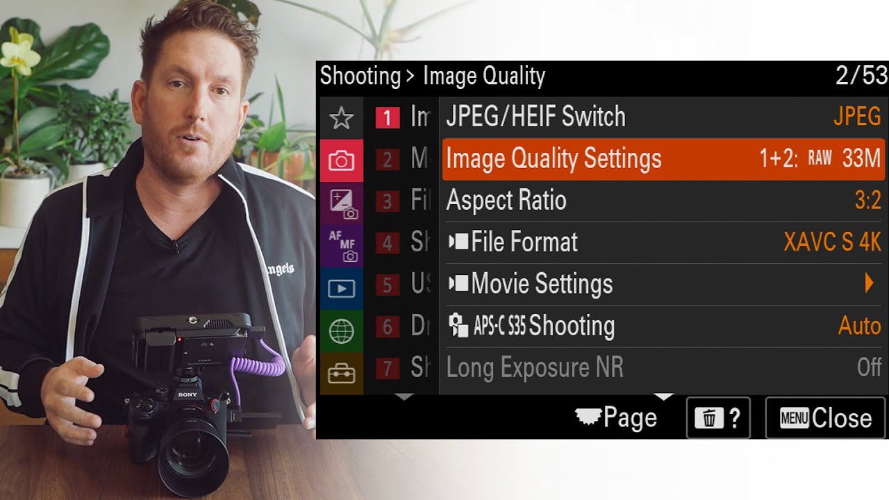 Настройка Sony A7IV для гибридной свадебной фото- и видеосъемки