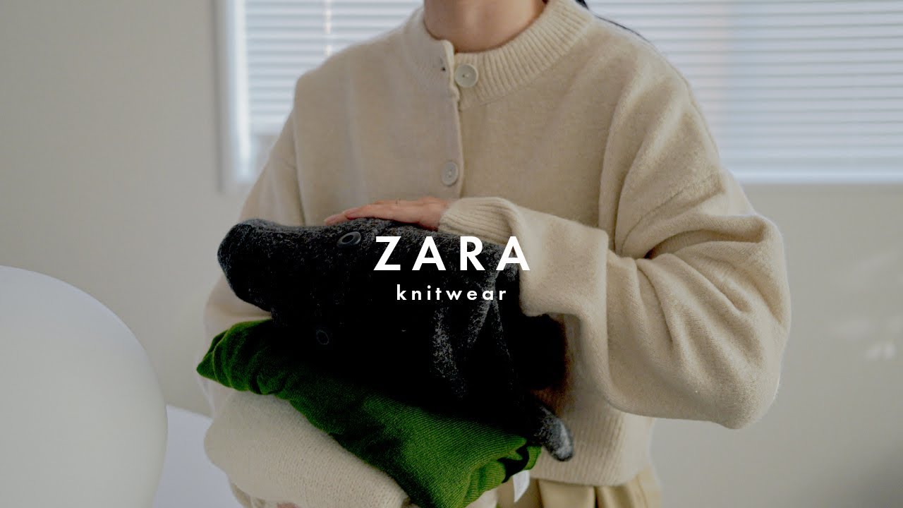 【ZARA購入品】クロップド丈ニットが可愛い🧶朝のお香とコーヒー☕️こだわりのショルダーバッグ🐄zara fall haul 2023 秋冬