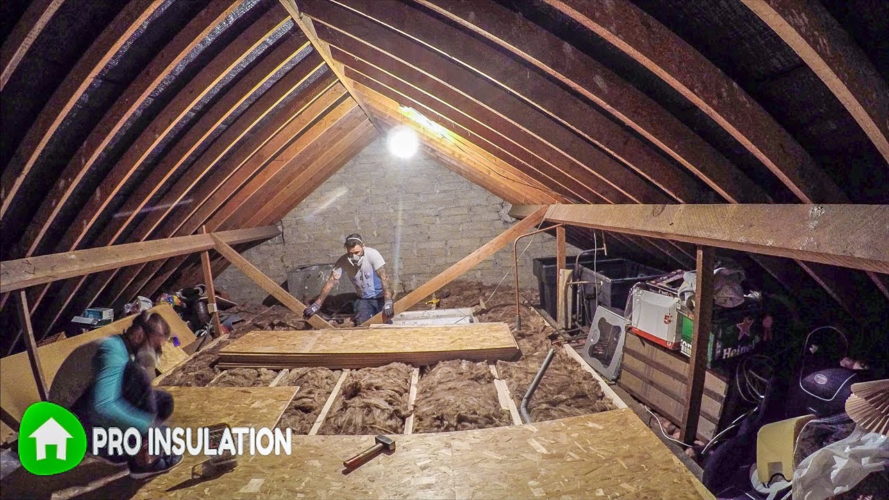 Installing attic stairs, insulation and flooring