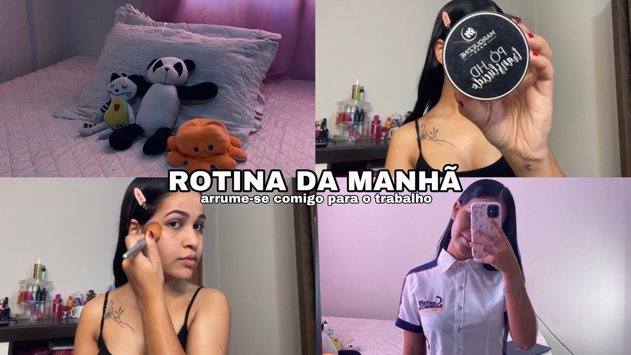 Rotina da manhã | arrume-se comigo para o trabalho 👩‍💻