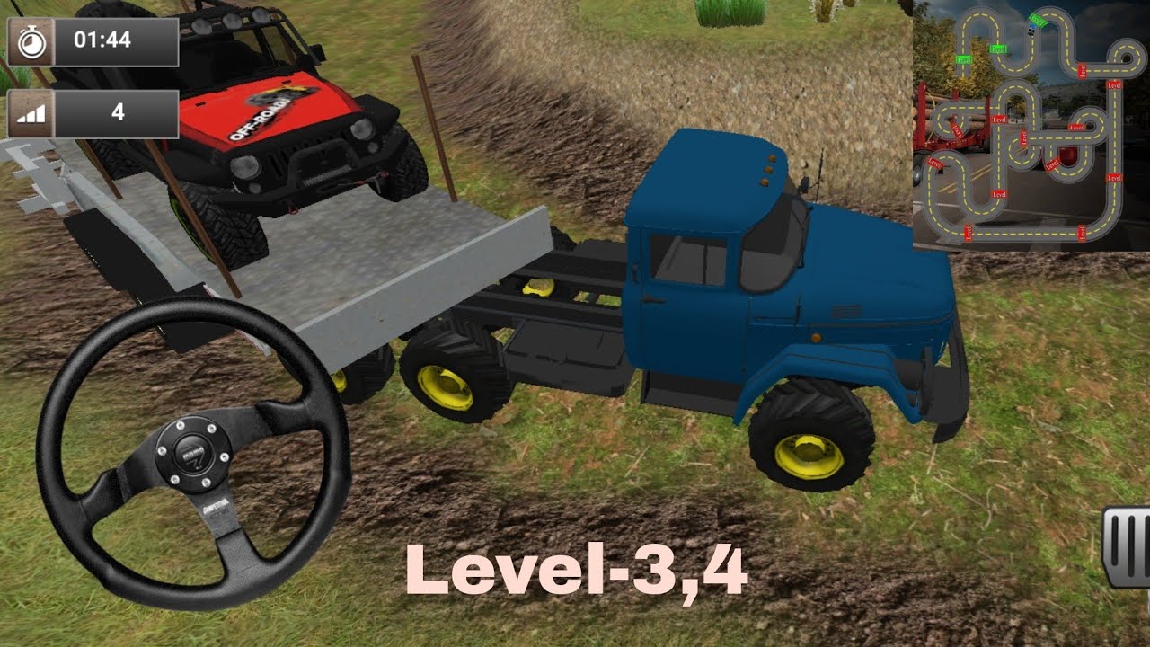 Mud Truck Simulator 3D | Truck Driving |  level 3 & 4 | Gaming Channel