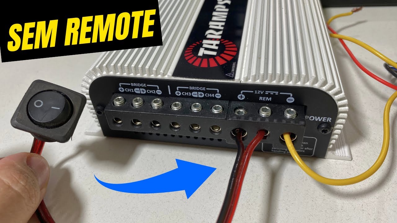 Como ligar módulo sem REMOTE do som automotivo #somautomotivo