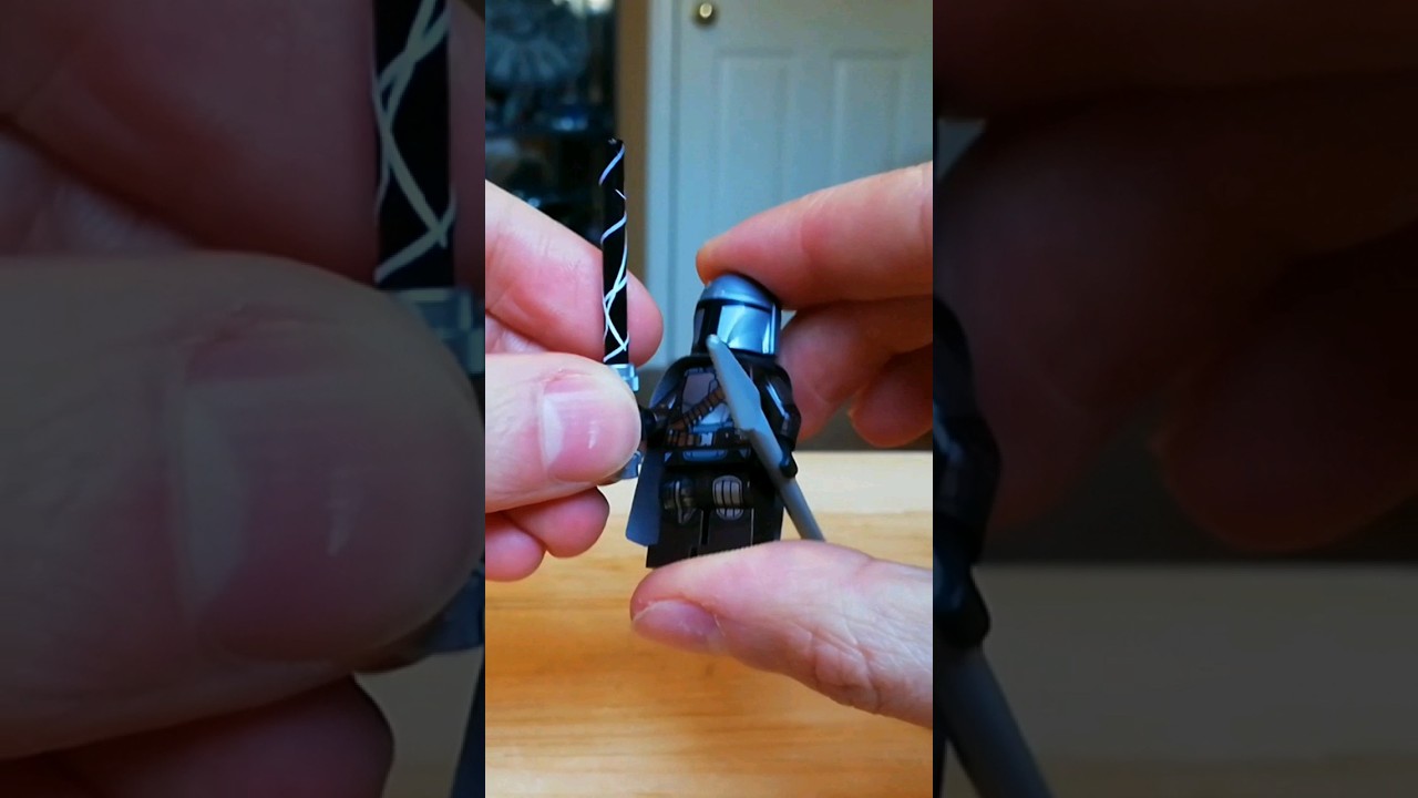 Free custom LEGO dark saber easy peasy #lego #darksaber #starwars