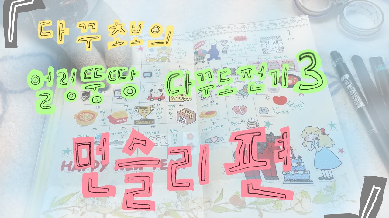다꾸 초보의 얼렁뚱땅 다꾸 도전기! - (3) / 도전 먼슬리 다꾸!