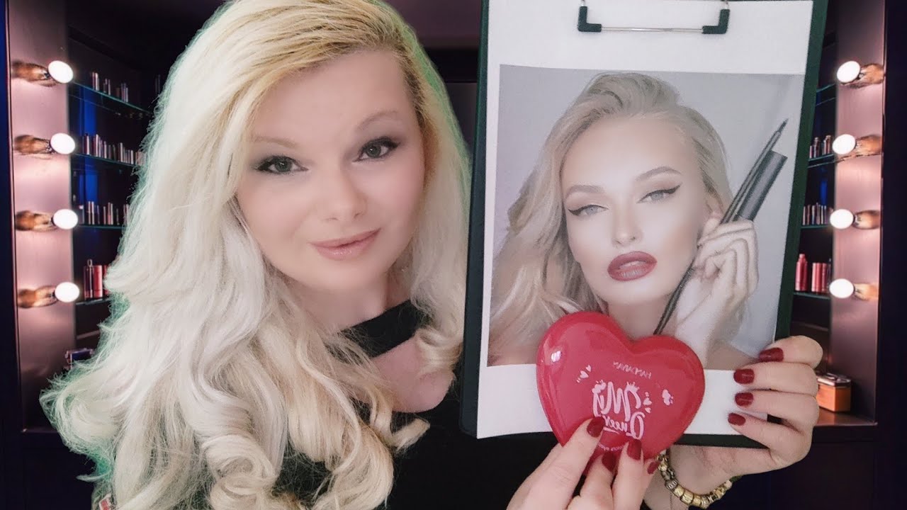 ASMR Gentle Makeup Store Consultant Is Doing Your Makeup for Valentine's Day soft spoken roleplay