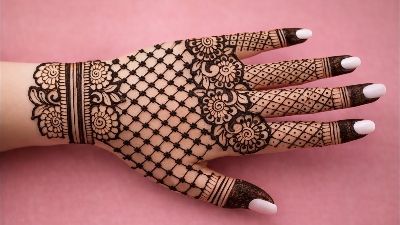 Eid special stylish easy mehndi design |simple mehndi design |mehndi ka design| arabic mehndi🌿