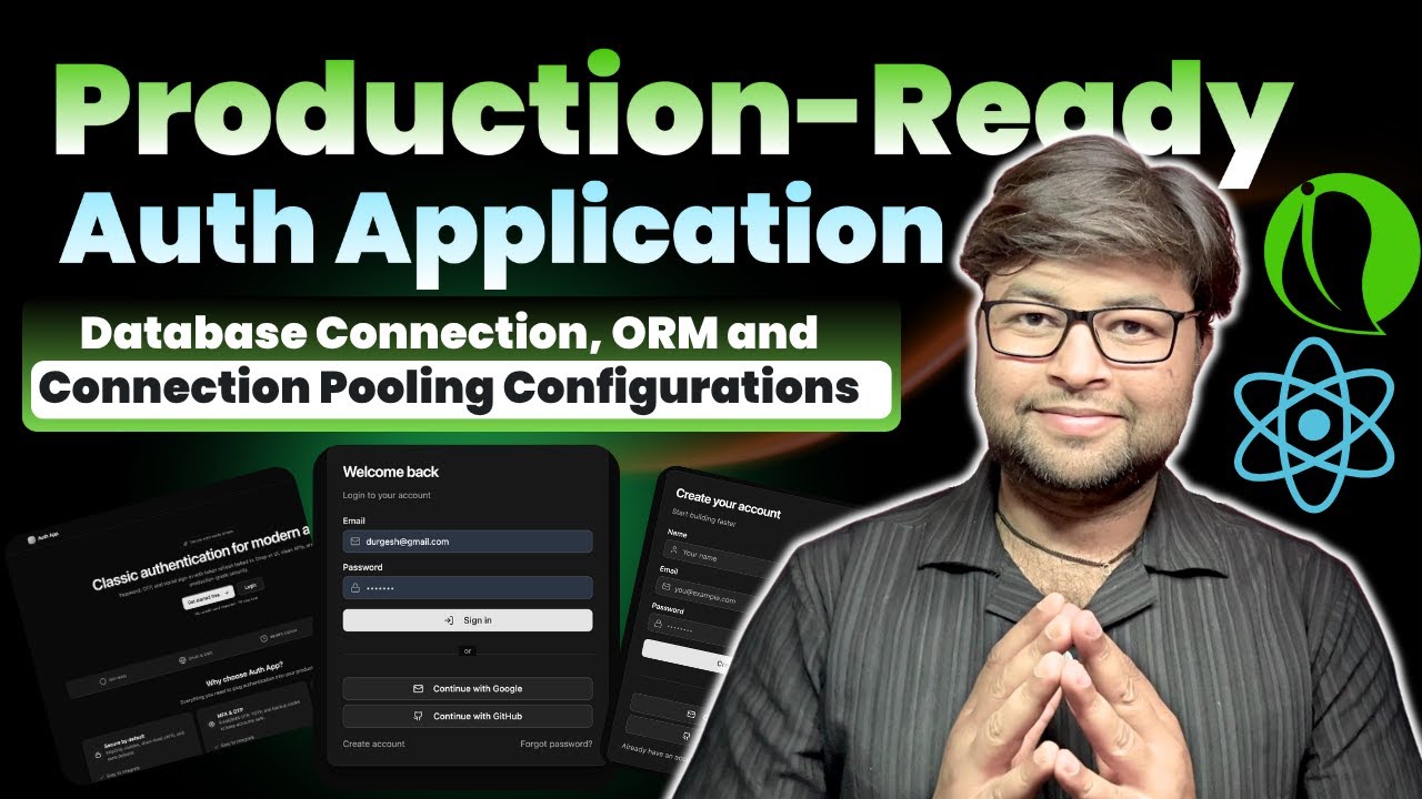 5.ORM Framework setup with database | Understanding Connection Pool Properties | Auth Application