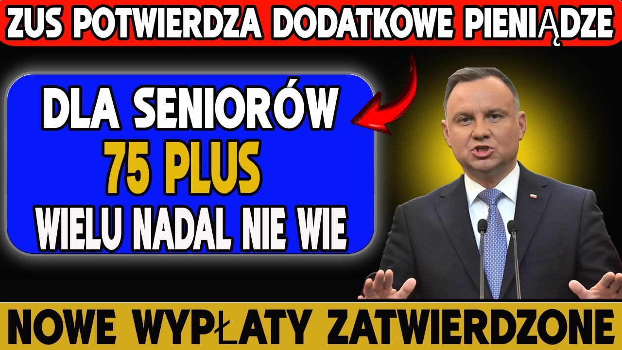 ZUS POTWIERDZA: Dodatkowe pieniądze dla senior&oacute;w 75+ | Wielu nadal nie wie