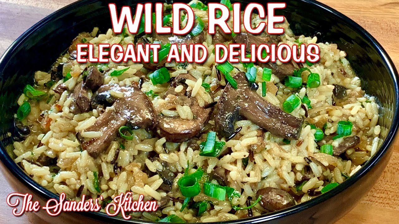 WILD RICE WITH CARMELIZED ONION AND MUSHROOMS / ELEGANT AND DELICIOUS