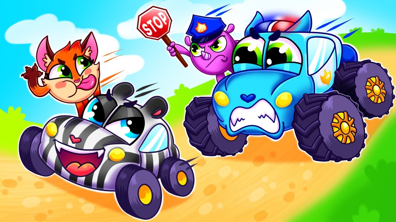 Police Car VS Theif Car 🚨 | Songs for Kids by Toonaland