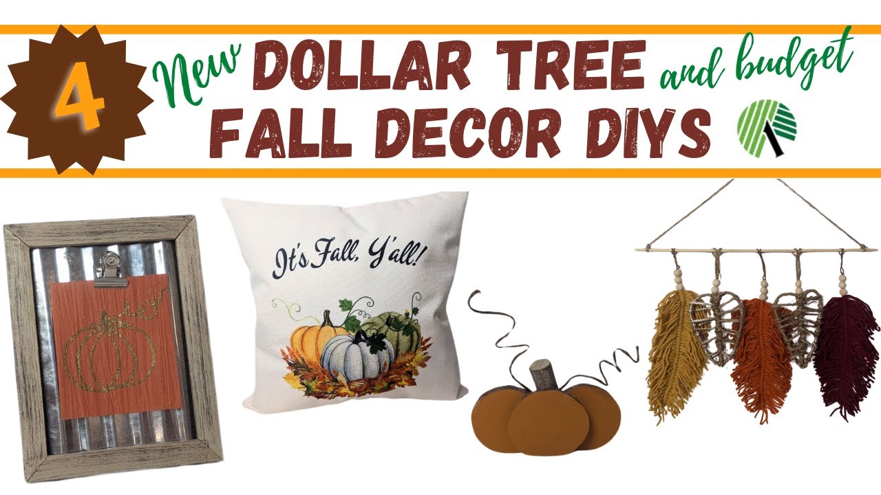 LOW COST AND DOLLAR TREE FALL DECOR DIYS | BUDGET FALL DECOR DIY | FALL DECORATIONS