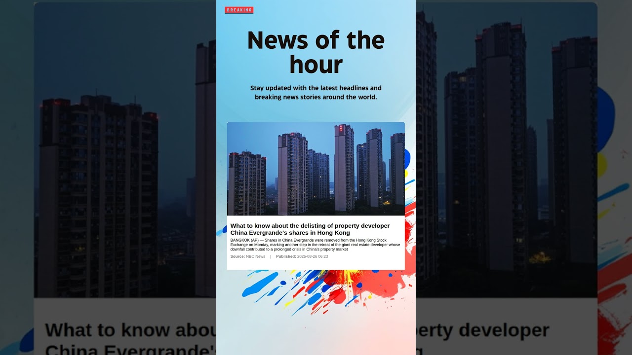 Breaking News: What to know about the delisting of property developer China Evergrande's #China