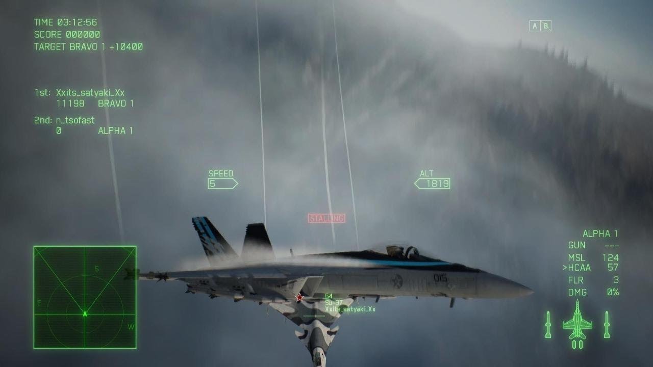 HCAA and Guns F18e TGM vs Su37 hpaa Satyaki