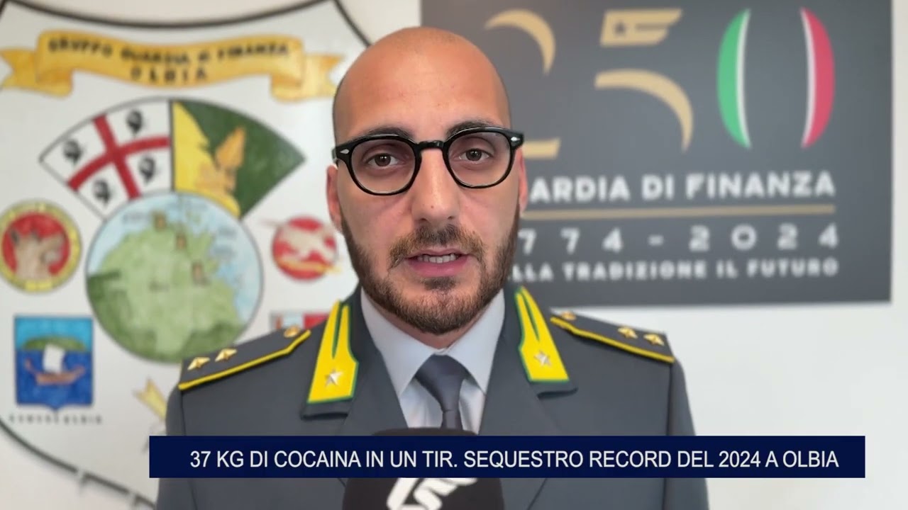 37 KG DI COCAINA IN UN TIR  SEQUESTRO RECORD DEL 2024 A OLBIA  29 11 2029