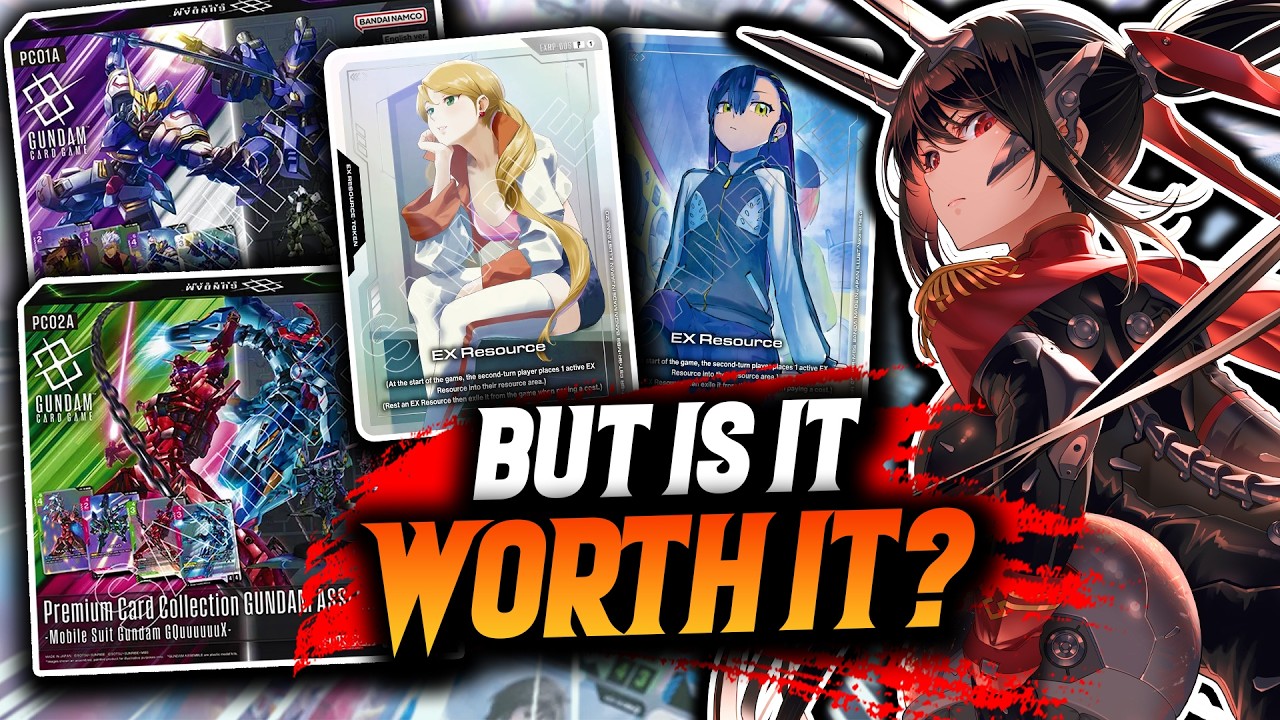 Is it WORTH IT to buy Premium Card Collection Gundam Assemble x Gundam TCG sets? Review + Mini Build