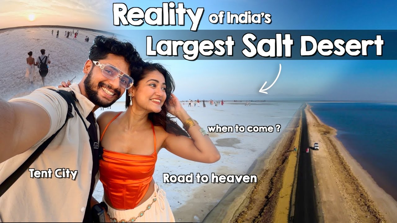 We Stayed 3 Days in The Largest Salt Desert of India 😍 | Living in Tent City + Food & Cost Vlog 👇🏼