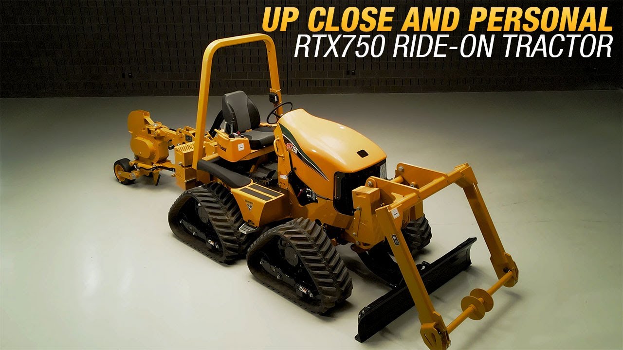 Walkaround of the Vermeer RTX750 ride-on tractor