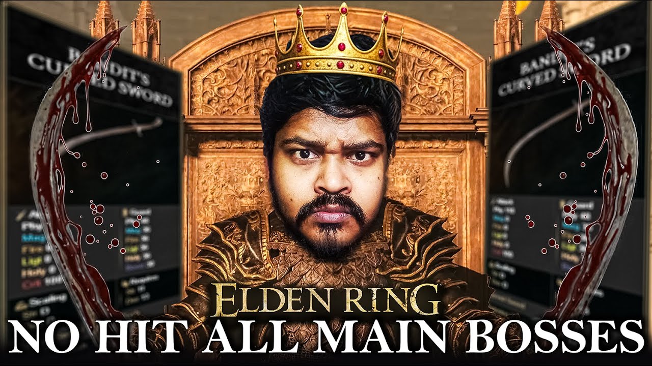 I Beat Every Main Boss in Elden Ring Without Taking a Single Hit (Bandit Curved Sword Only)