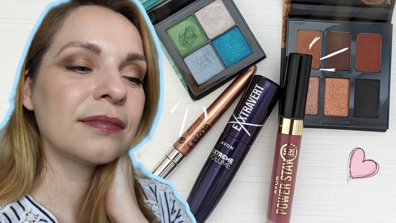 New AVON makeup for Summer/Autumn '23: All Nudes palette, Exxtravert mascara, Power Stay liquid lip