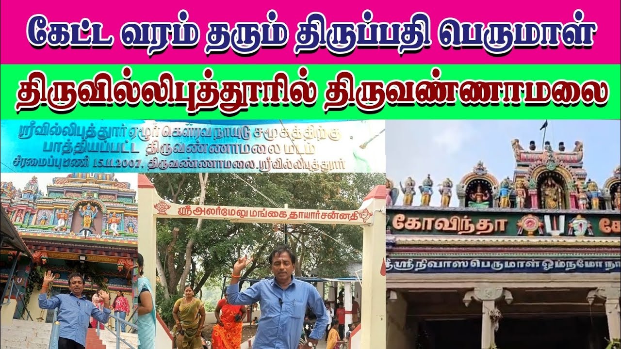 கேட்ட வரம் தரும் திருப்பதி பெருமாள்। திருவில்லிபுத்தூரில் திருவண்ணாமலை
