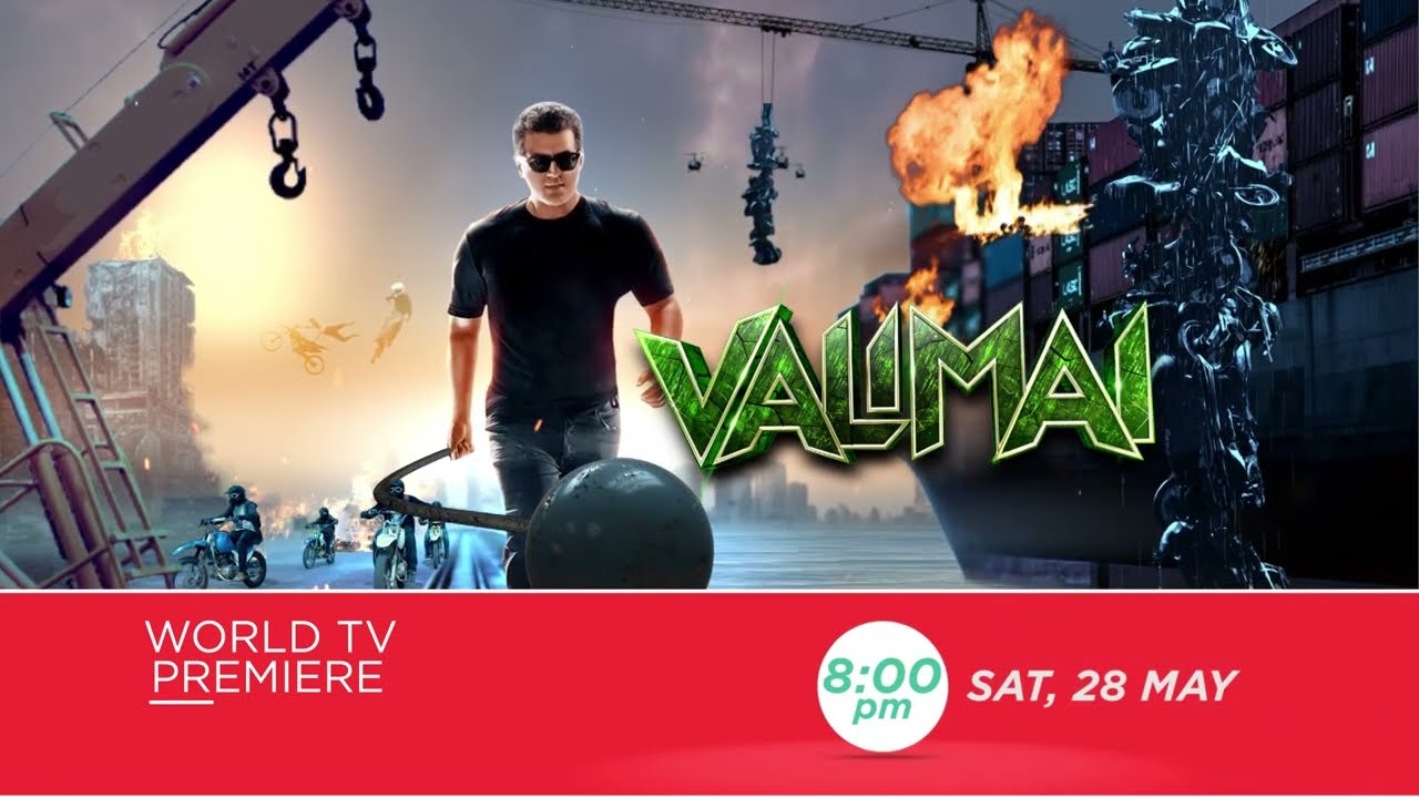 VALIMAI | WORLD TV PREMIERE | SAT,28 MAY, 8PM | AJITH KUMAR,HUMA QURESHI,KARTIKEYA GUMMAKONDA,BANI J