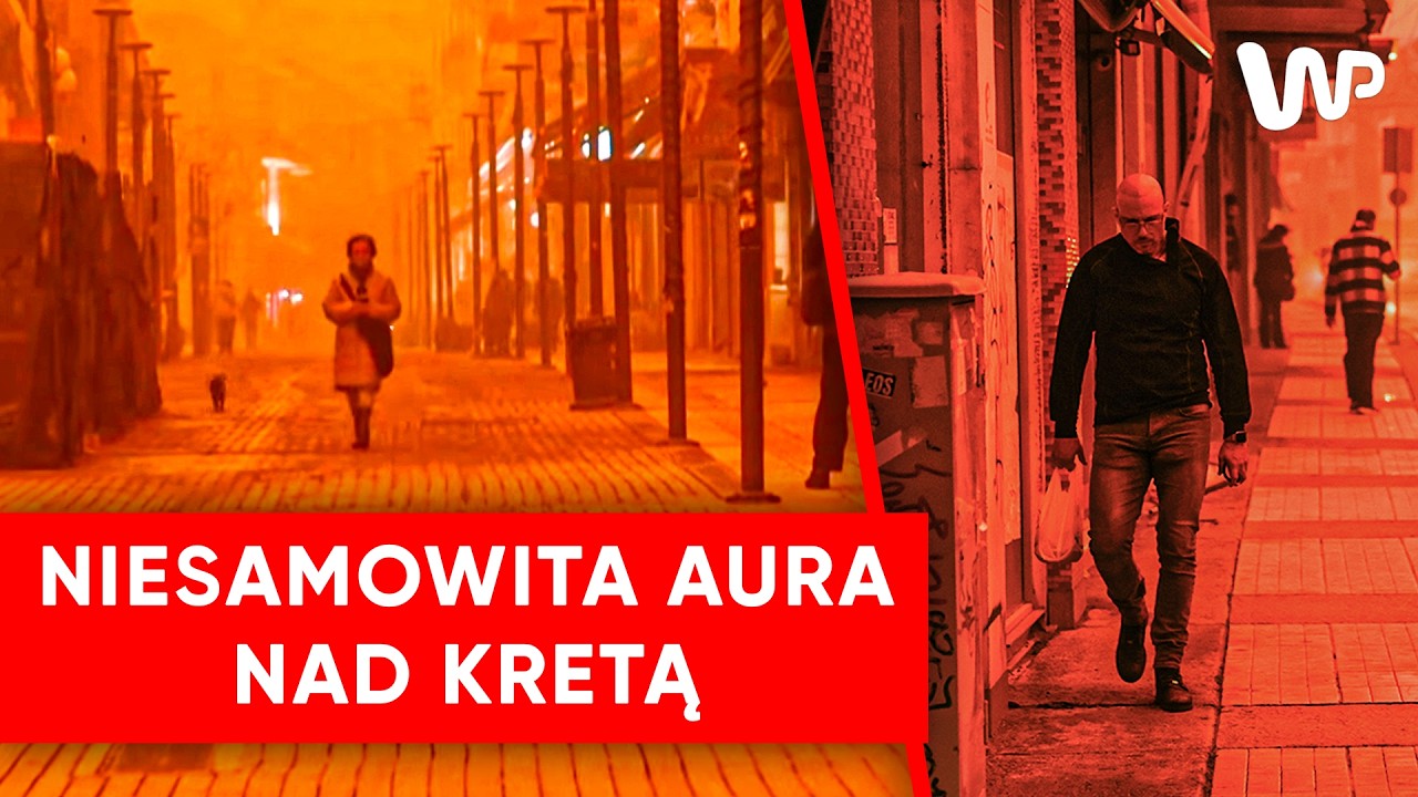 Niebo jak na Marsie. Kreta spowita saharyjskim pyłem