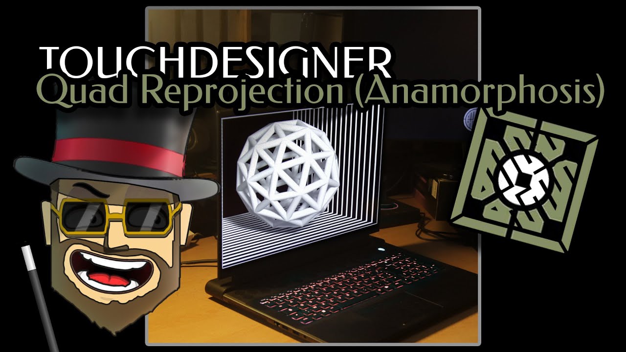 Touchdesigner Tutorial - QuadReprojection (Anamorphosis)