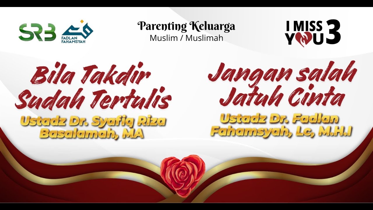 LIVE | Bila Takdir Sudah Tertulis - Ustadz Dr. Syafiq Riza Basalamah, Lc., M.A.