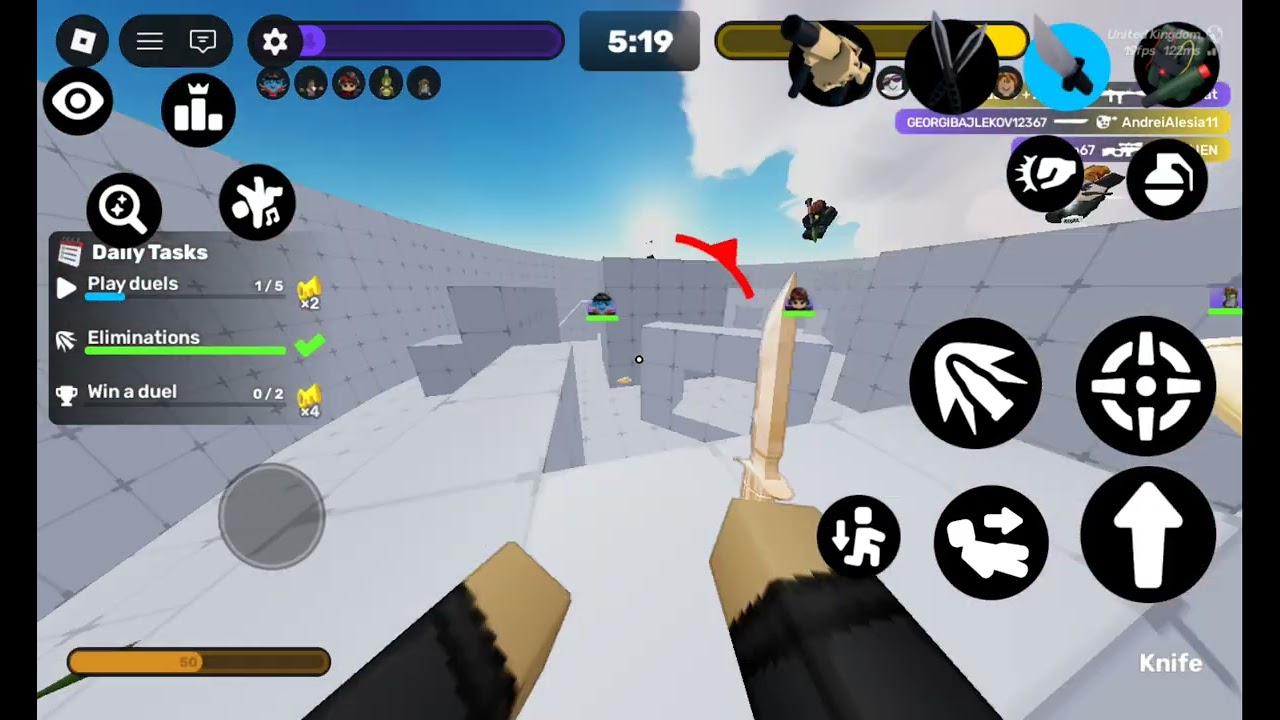 Knifing people in rivals (insane clip)