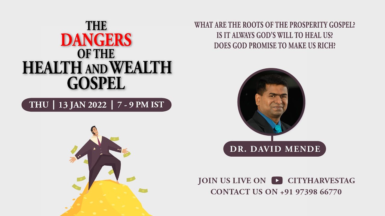 LIVE // The Dangers of the Health and Wealth Gospel // Dr. David Mende // Bible Study