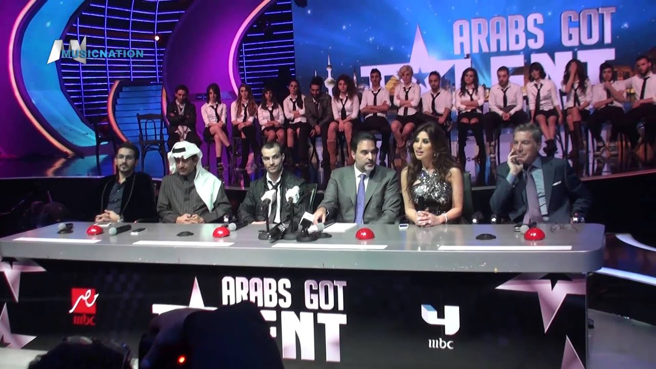 Arabs Got Talentنجوى كرم, علي, ناصر , أحمد حلمي ومازن حايك في مؤتمر الصحفي ـ