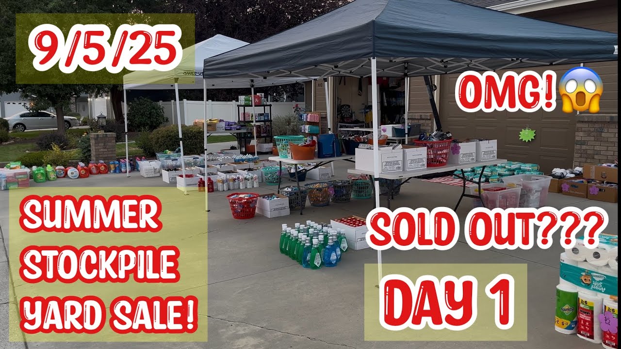 Summer Stockpile Yard sale || 9/5/2025