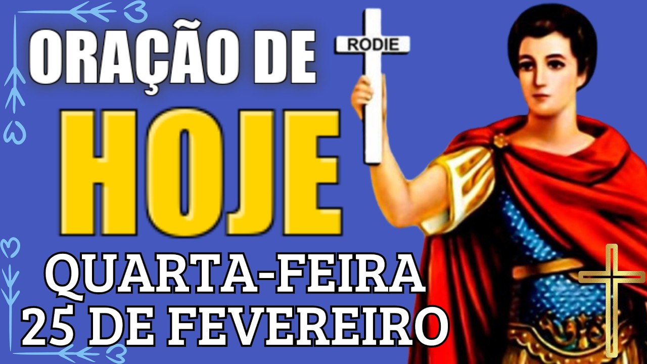 ORAÇÃO DE HOJE (25/02) A SANTO EXPEDITO | ORAÇÃO MILAGROSA A SANTO EXPEDITO PARA RECEBER UM MILAGRE!