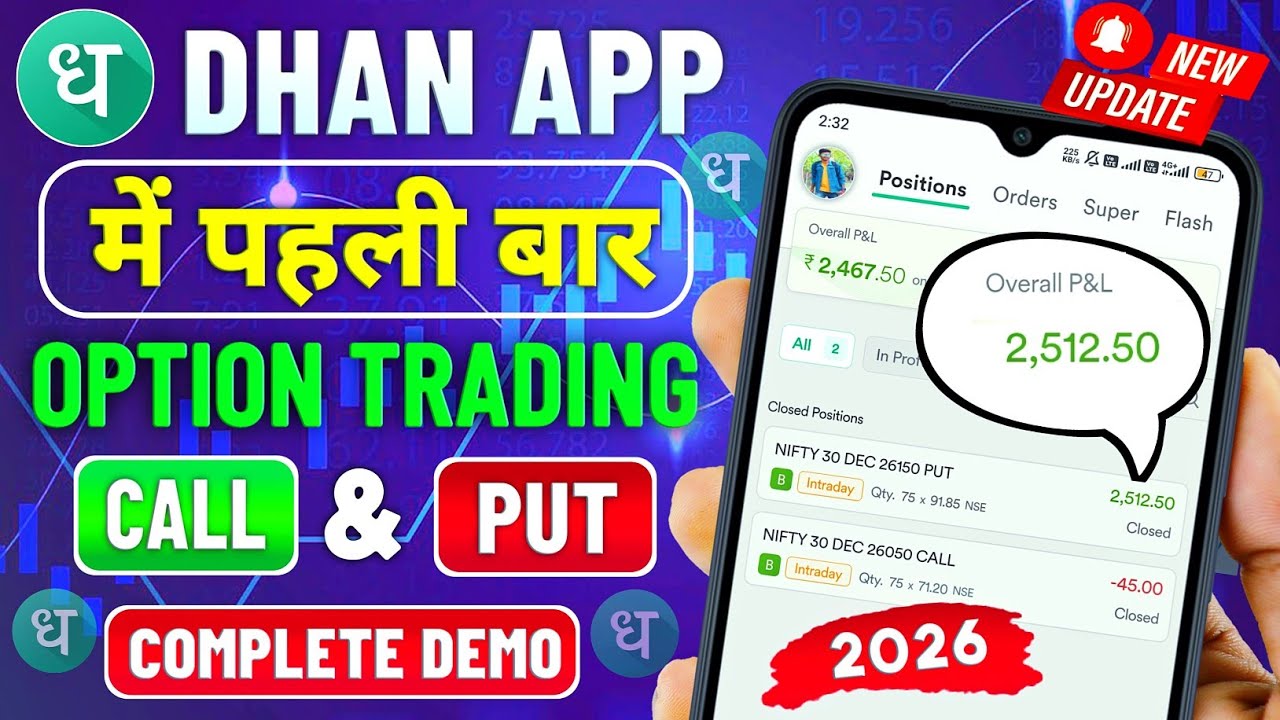 Dhan App Me Option Trading Kaise Kare? F&O Trading in Dhan App 2026 | Option Trading For Beginners |