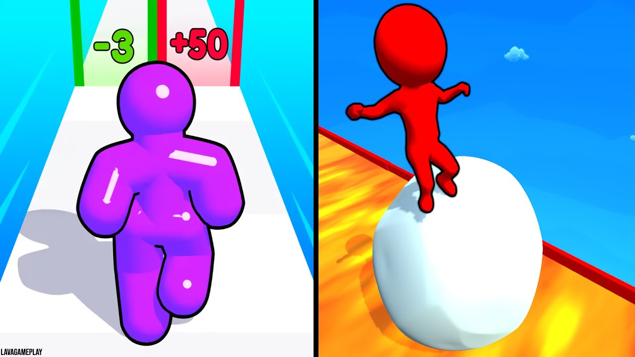 Tall Man Run vs Snow Race!