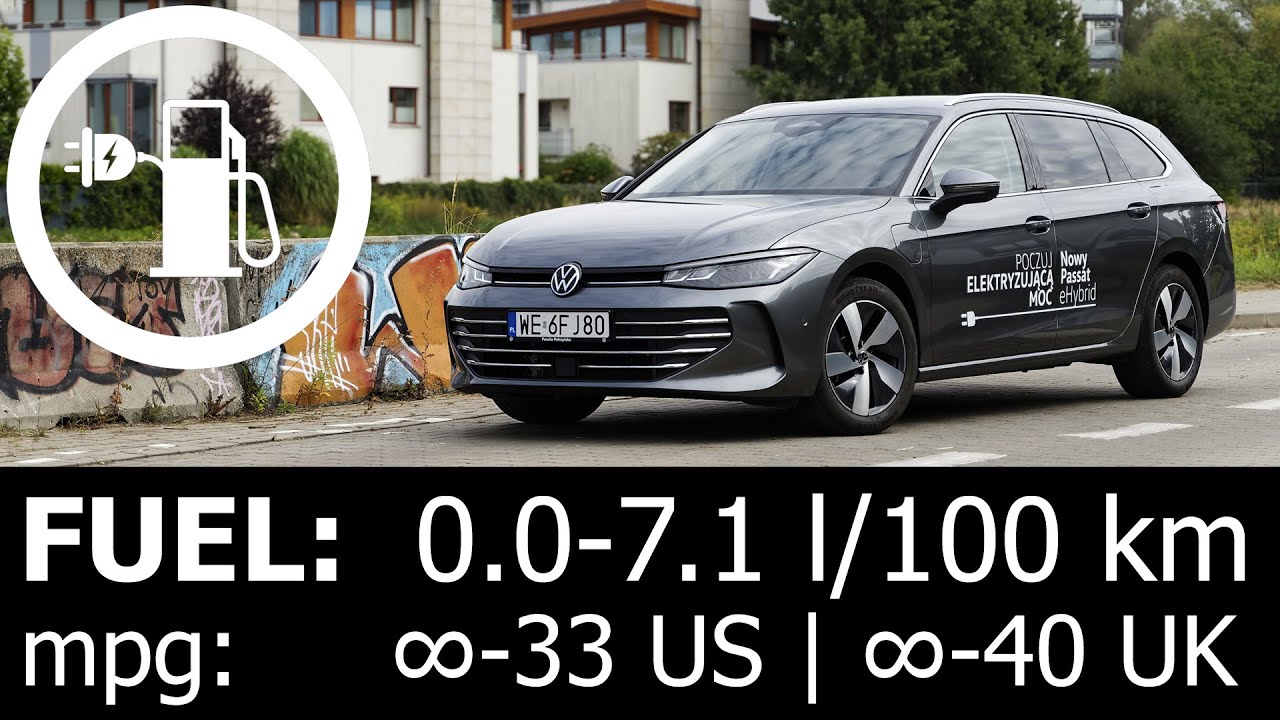 Volkswagen Passat 1.5 TSI eHybrid fuel energy power consumption economy highway city town range mpg