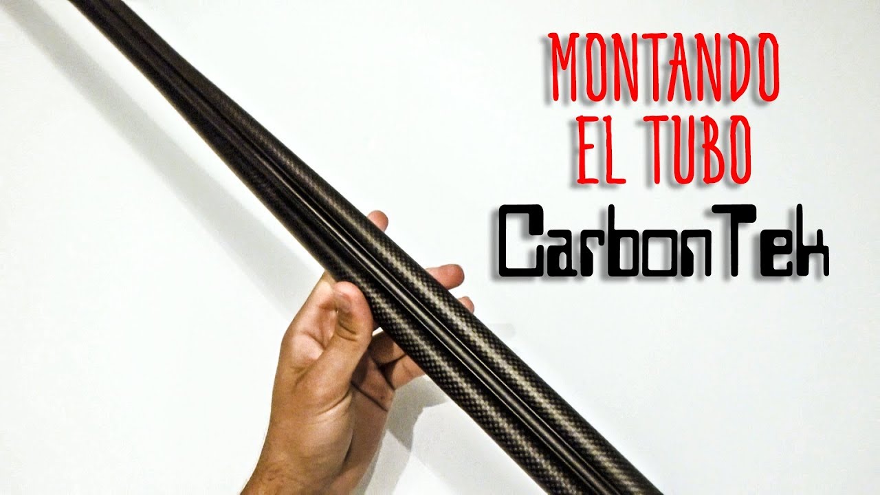 Pesca submarina/Spearfishing. Montando el tubo CarbonTek. [Tutorial de Pesca]