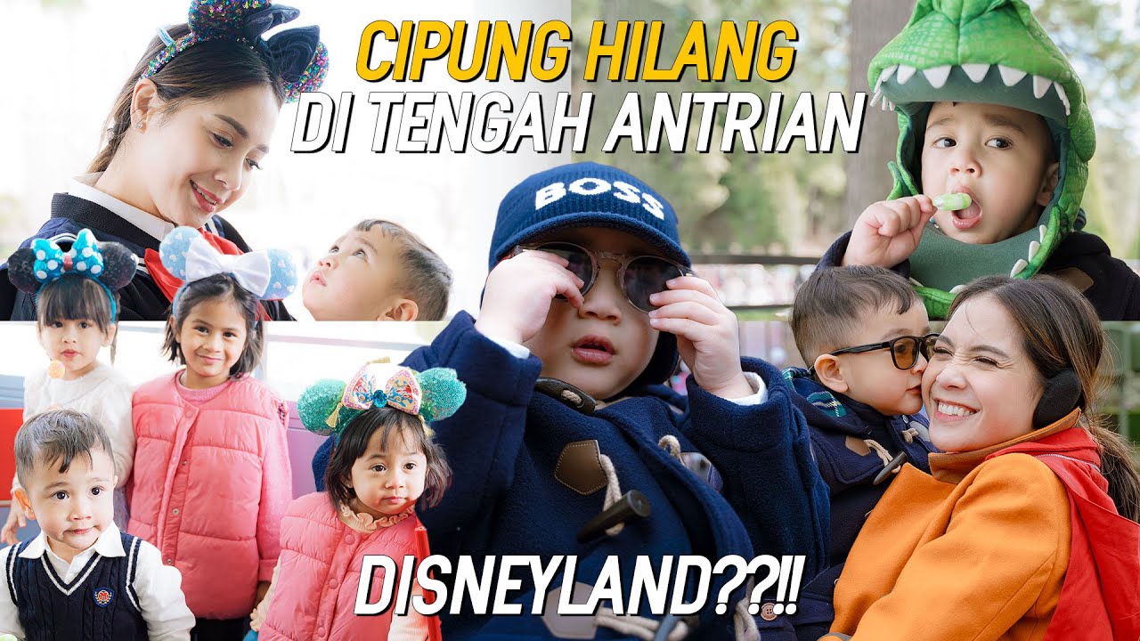 CIPUNG PAKE GAJI SENDIRI TRAKTIR SEKELUARGA KE DISNEYLAND!!NAGITA PANIK JALAN DITENGAH RIBUAN ORANG