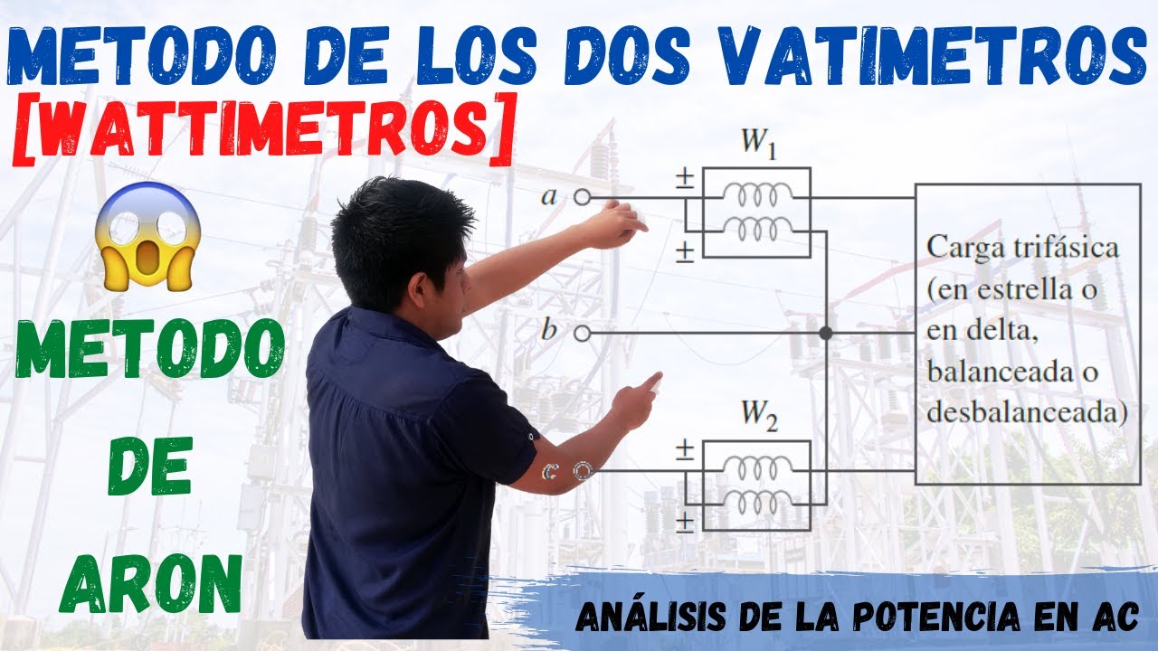 METODO de los DOS VATIMETROS [WATTIMETROS] 💥 CONEXION DE ARON ⚠️Para MEDIR la POTENCIA TRIFASICA