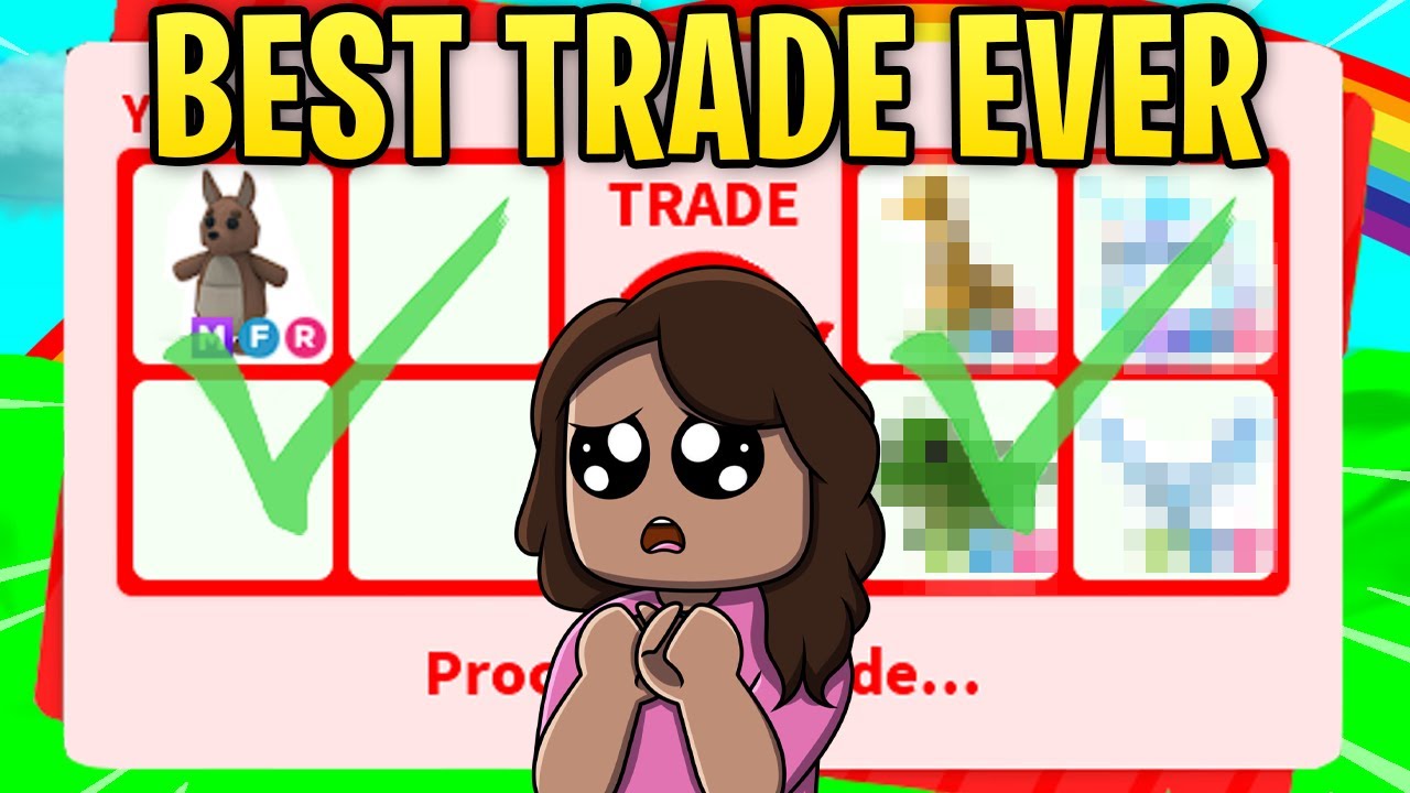 I traded my MEGA NEON KANGAROO for this.......(adopt me rich server)