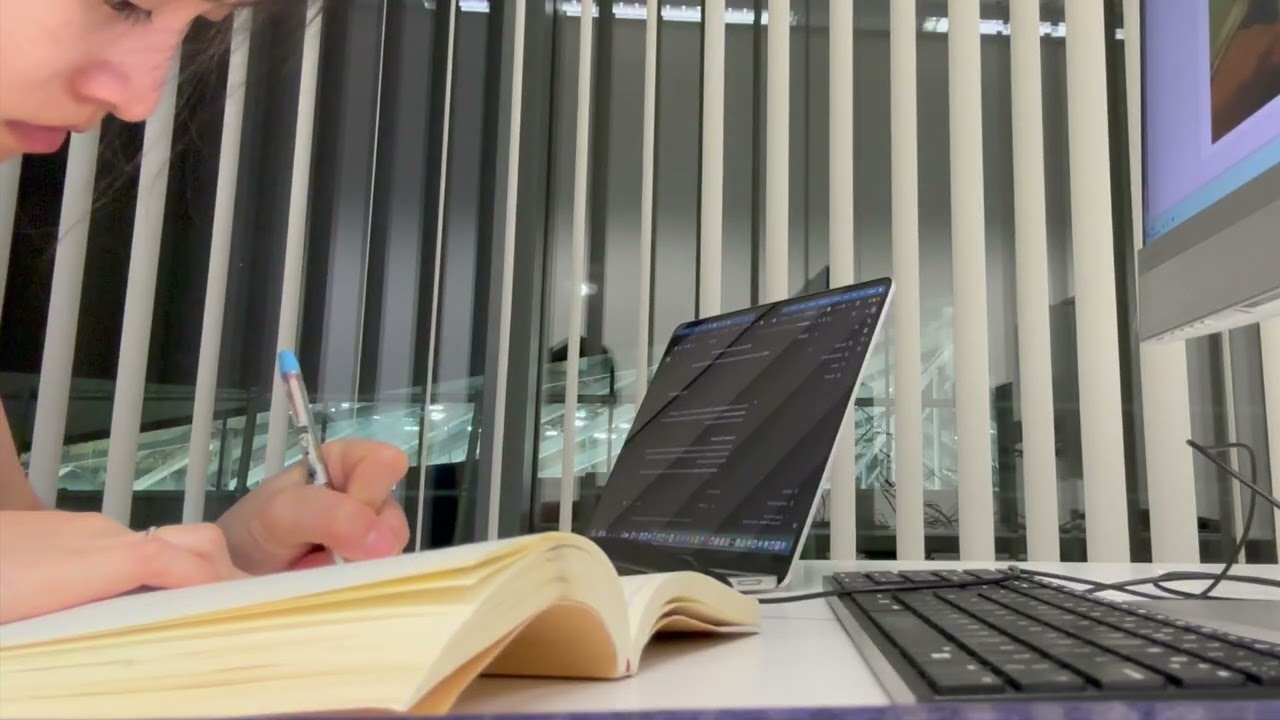Study with me in uni library - Original sound - D3