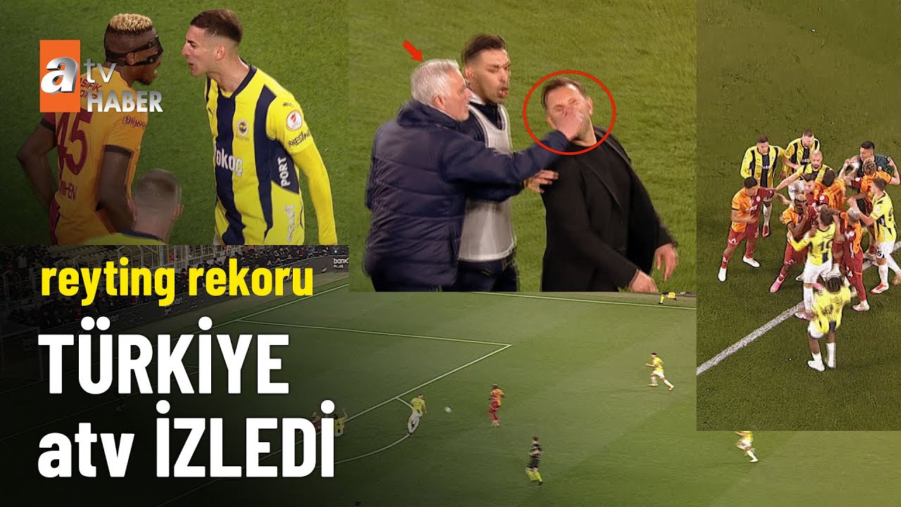 Fenerbahçe – Galatasaray derbisinde reyting rekoru  - atv Ana Haber 3 Nisan 2025