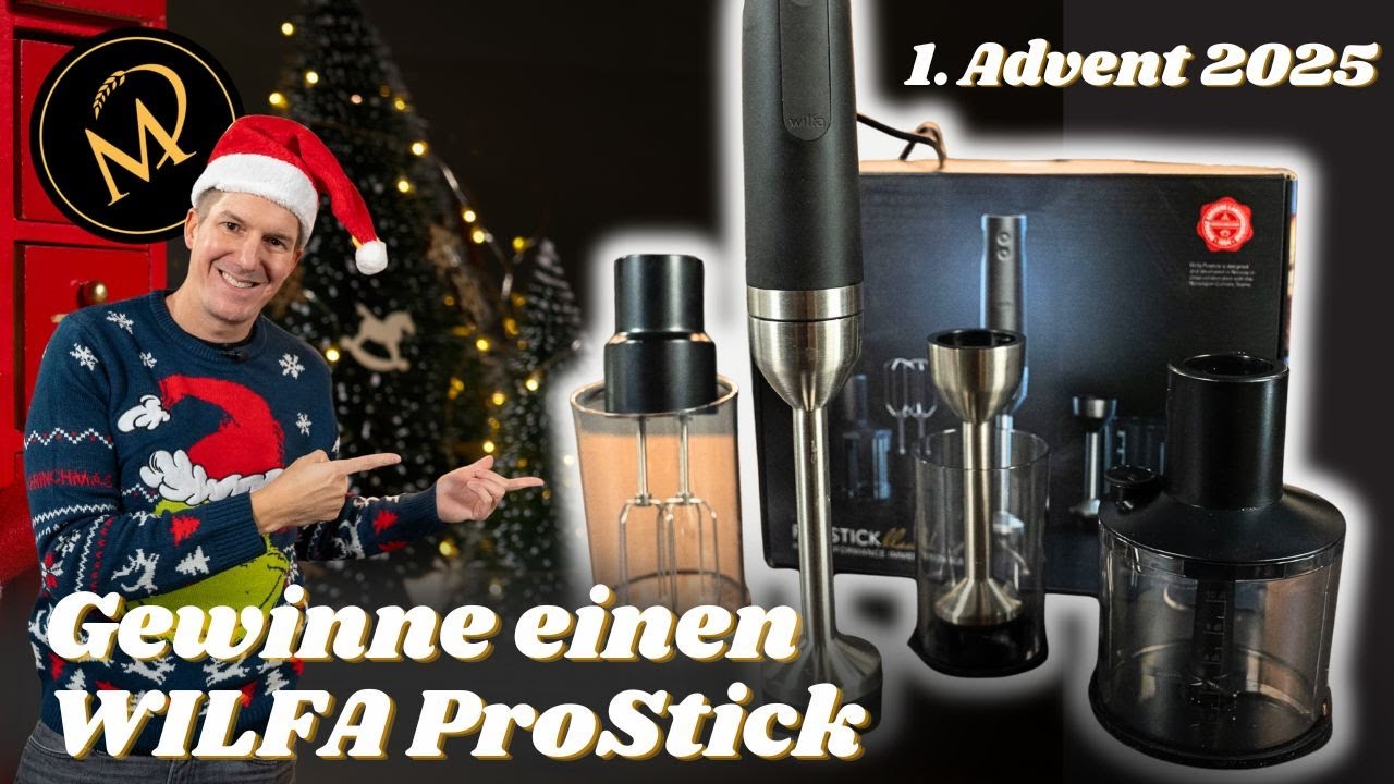 1. Advents Gewinnspiel 🎁 Gewinne einen WILFA ProStick Stabmixer! - Adventskalender 2025