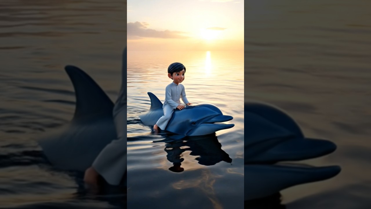 Muslim Boy’s Dolphin Friend ❤️🐬