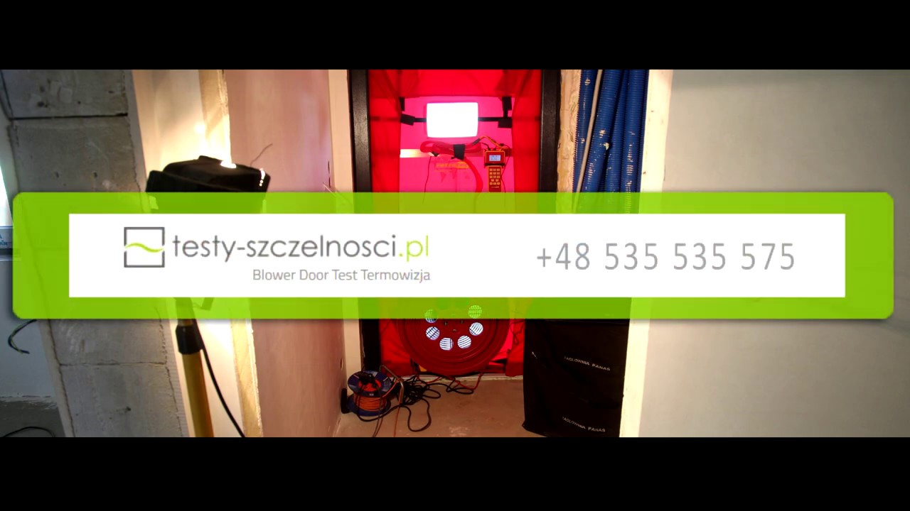 Test szczelności budynku metodą 