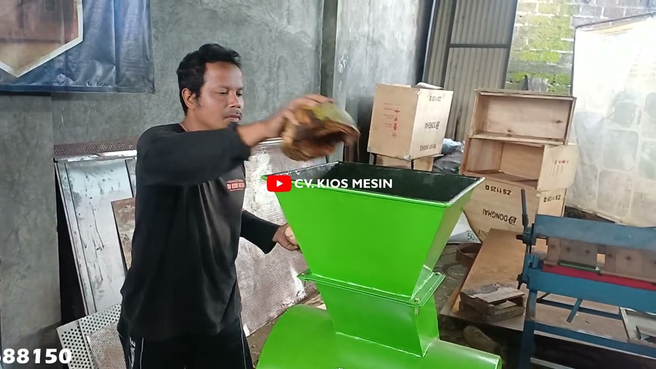 Mesin Penghancur Sabut Kelapa dan Kulit Degan Muda