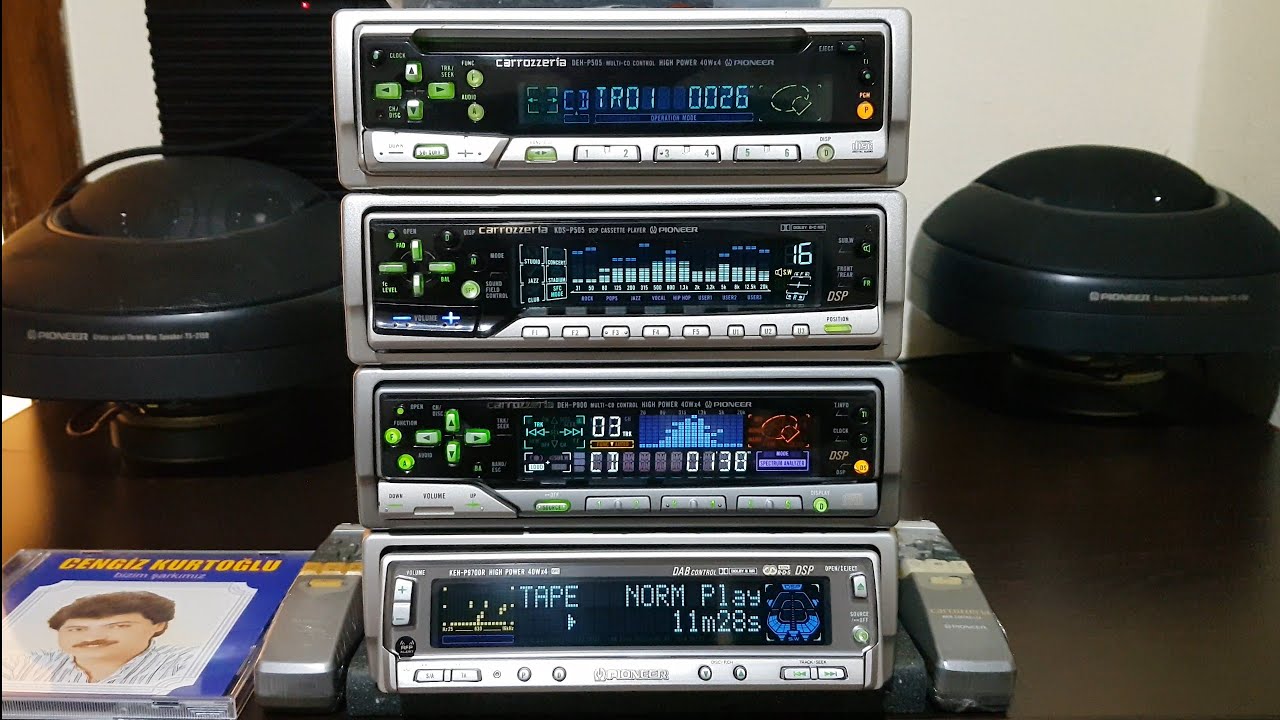 PİONEER CARROZZERİA DEH-P900 DEH-505 KDS-505 KEH-P9700R GM-1200 RESİTAL NOSTALJİ ETİKET TOKYO JAPAN