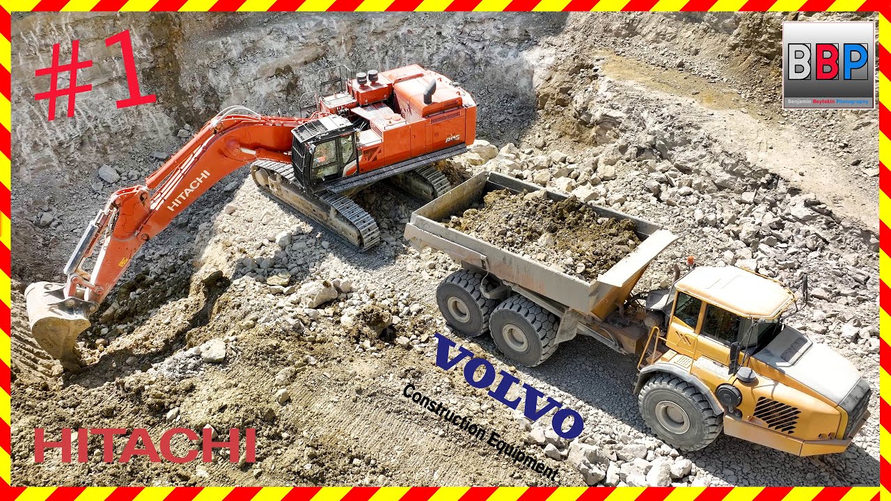 🤓 Hitachi ZX890-7 & Volvo A40, Steinbruch, CH, 2023 #1